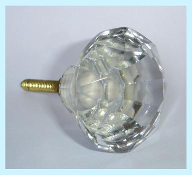 Cut glass handle NO.A58 size wide 45 mm.